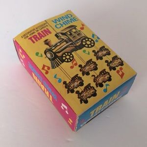 Vintage Metal Train Engine Wind Chime in Box Hong Kong